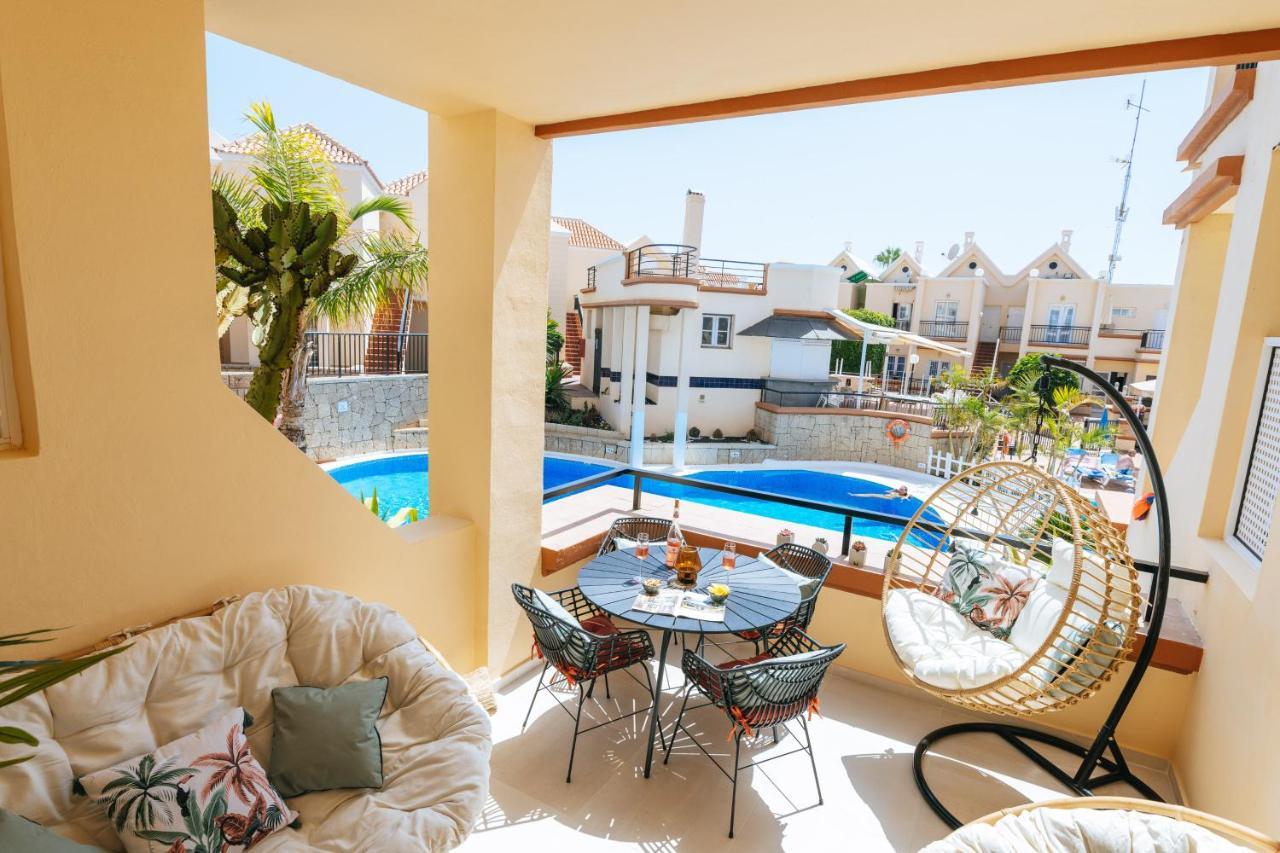 Amazing Renovated Pool View Apt, Aircon, 2 Min To Fanabe Beach أذيخي المظهر الخارجي الصورة